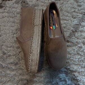Brown Slip-On Espadrille Shoes